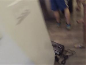 Jodi Taylor pummels a ebony manmeat in a super hot bathroom