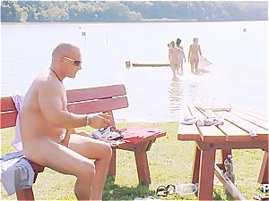 lucky man having a supreme time at the lake pt three